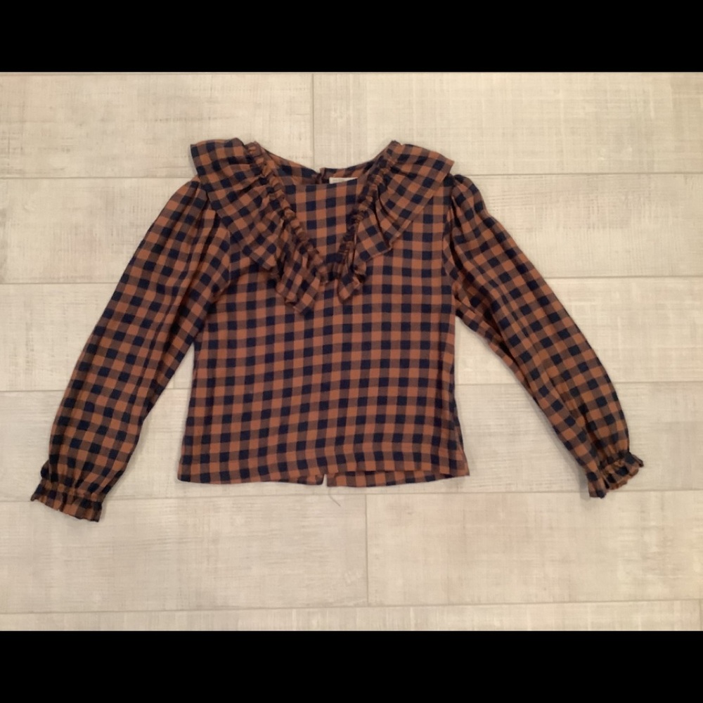 Zara Plaid Blouse